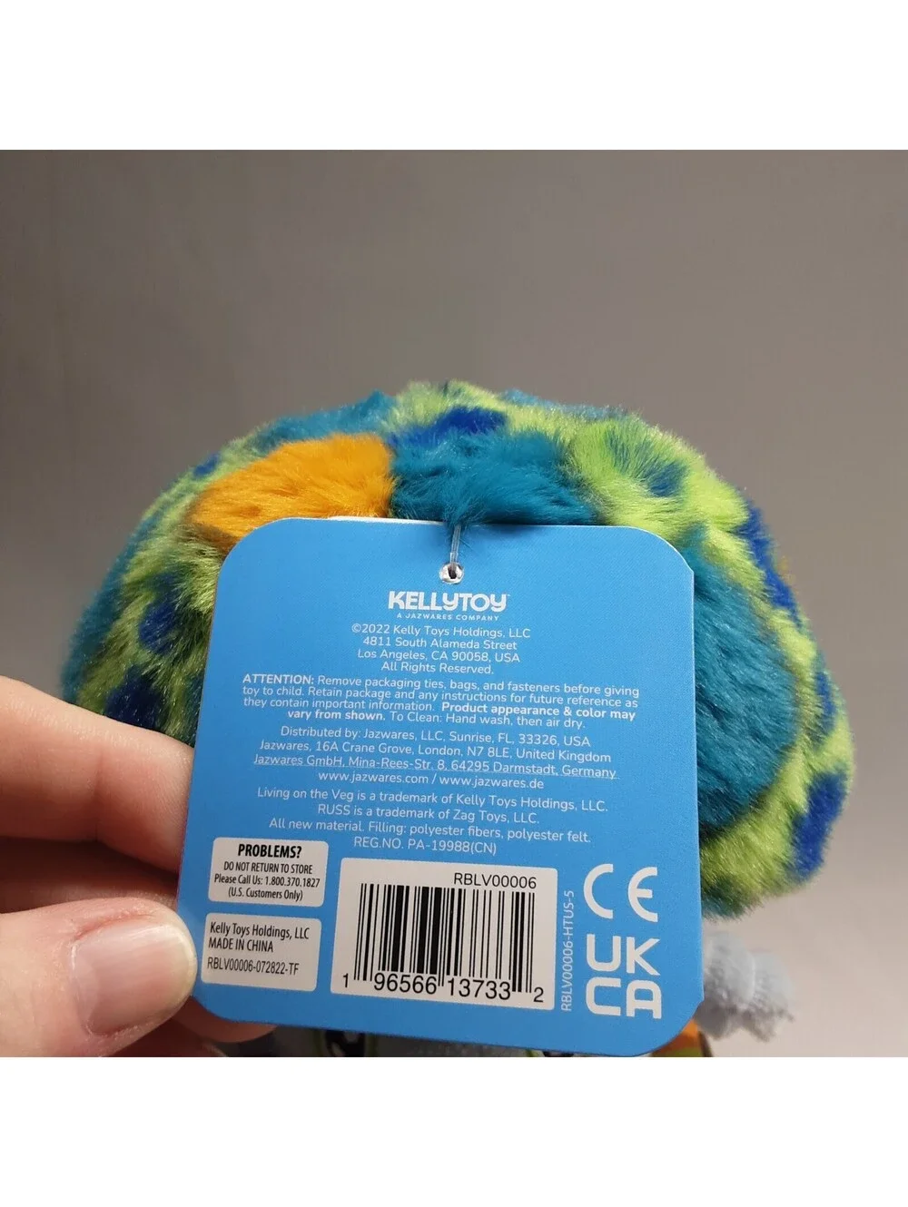 Living on the Veg  - Plush Toy - Jeremy - #5 - RUSS Series 1 - 2022